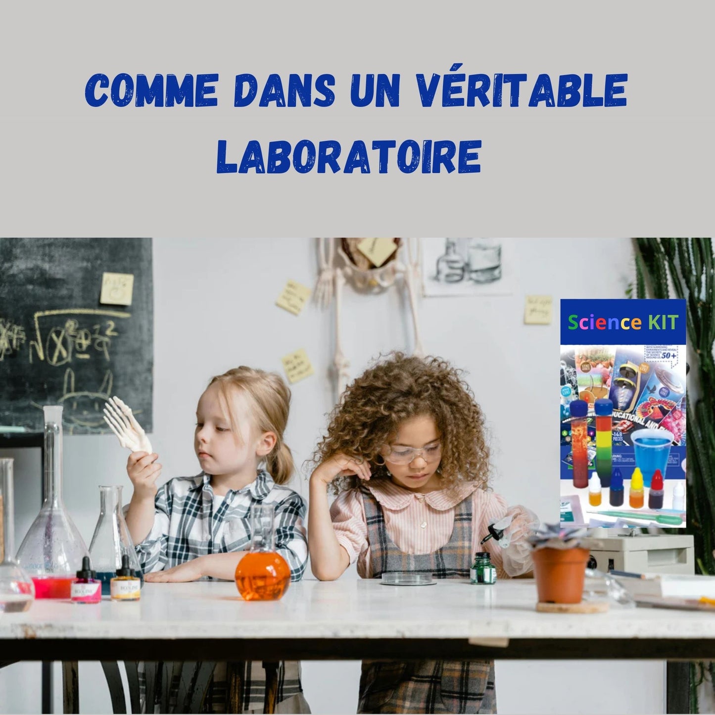 Le jouet Science Kit - Un cadeau pour les petits chercheurs - expériences comme dans un vrai laboratoire